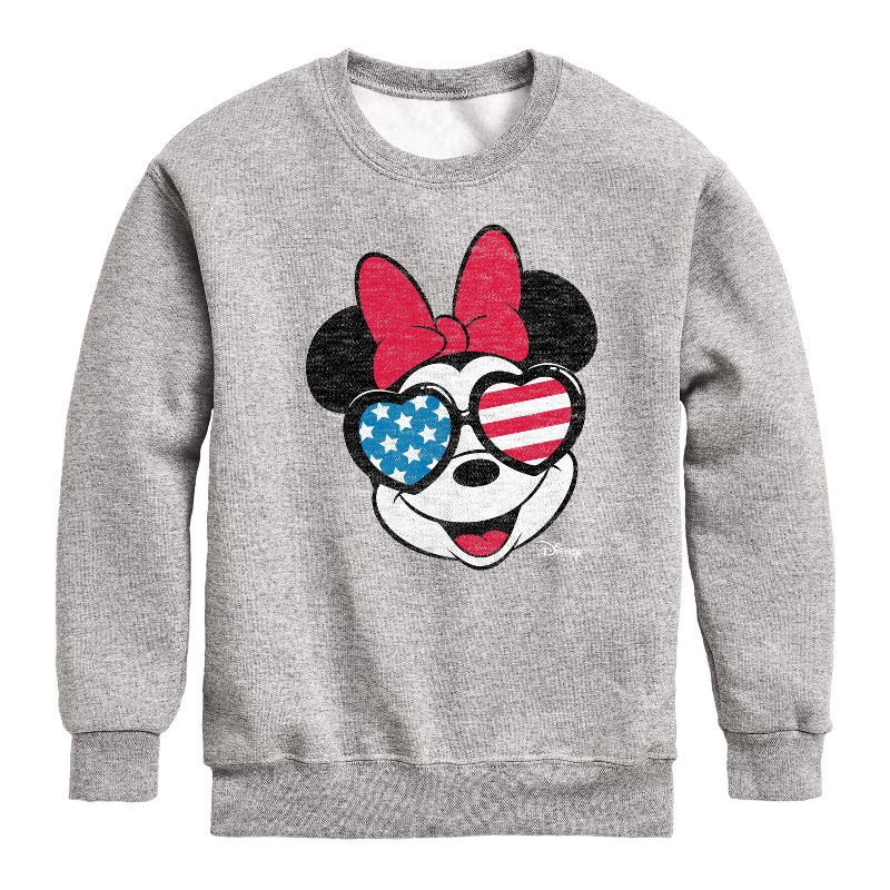 Boys' - Disney - Americana Graphic Long Sleeve Fleece Sweatshirt
