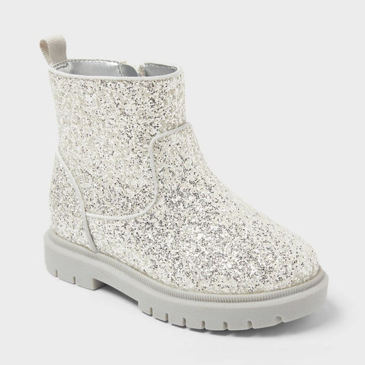 Toddler Flora Chelsea Boots - Cat & Jack™ Silver