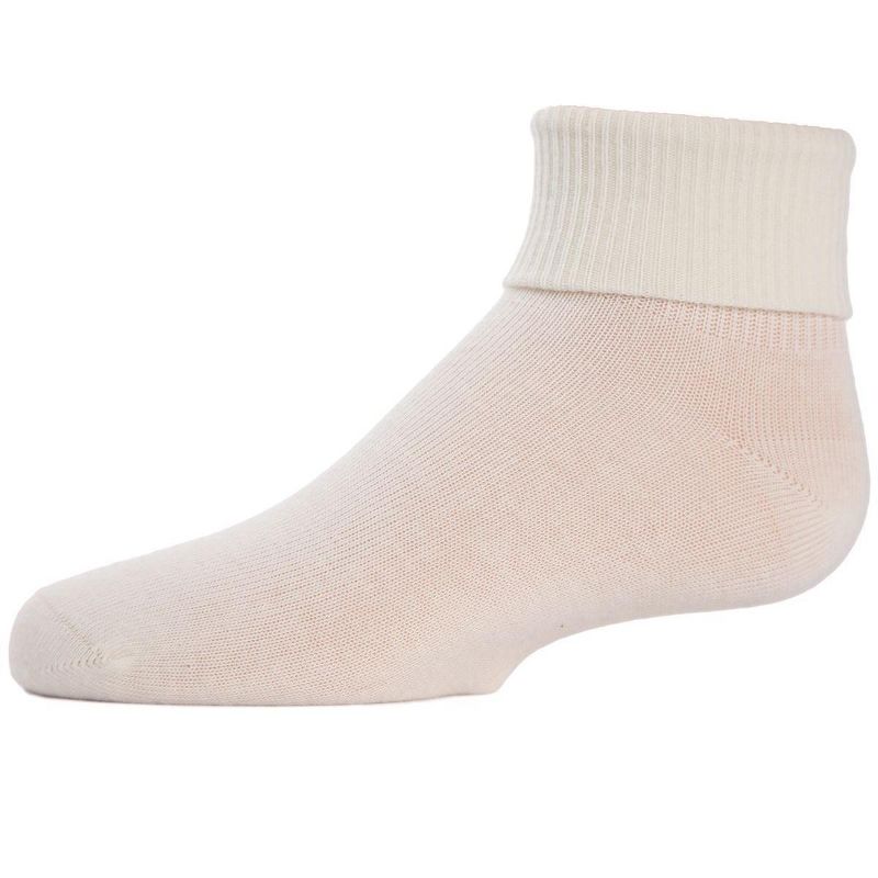 Memoi Kids' Triple Roll Cotton Blend Ankle Socks
