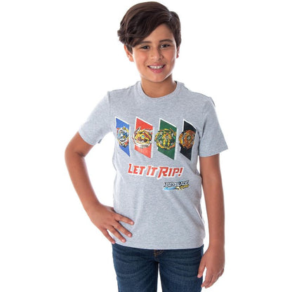 تيشيرت "فافنير ليت إت ريب!" للأولاد من بي بليد برست، بتصميم 4 قمصان دوارة، "بي بليد - ليت إت ريب"