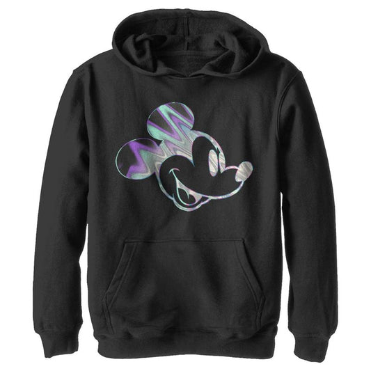 Boy's Disney Mickey Mouse Metallic Pull Over Hoodie