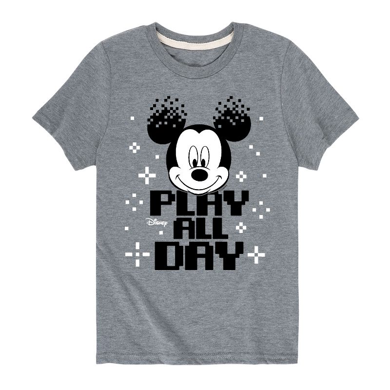 Boys' - Disney - Play All Day Pixels Short Sleeve Graphic T-Shirt