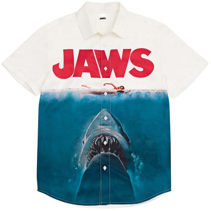 قميص هاواي بأزرار من JAWS للبالغين