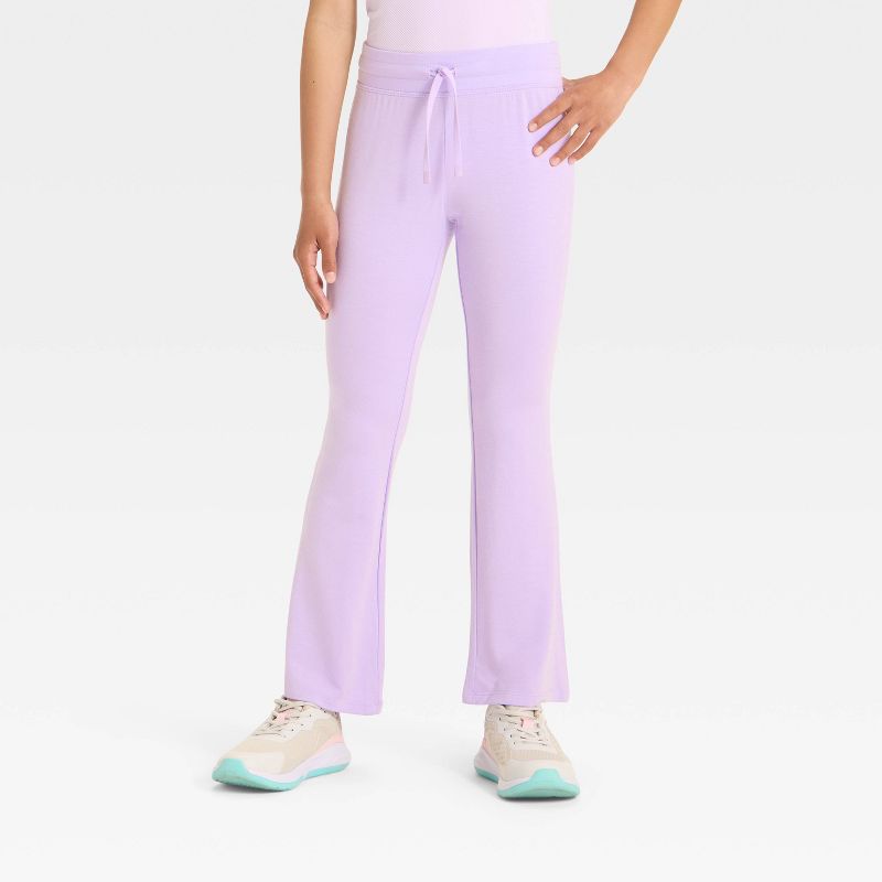 Girls' Modal French Terry Flare Pants - All In Motion™