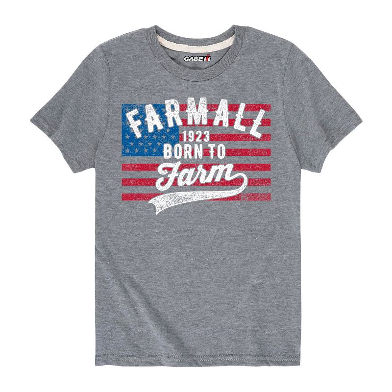 Boys' - Case IH - Born To Farm Flag Short Sleeve Graphic T-Shirt
