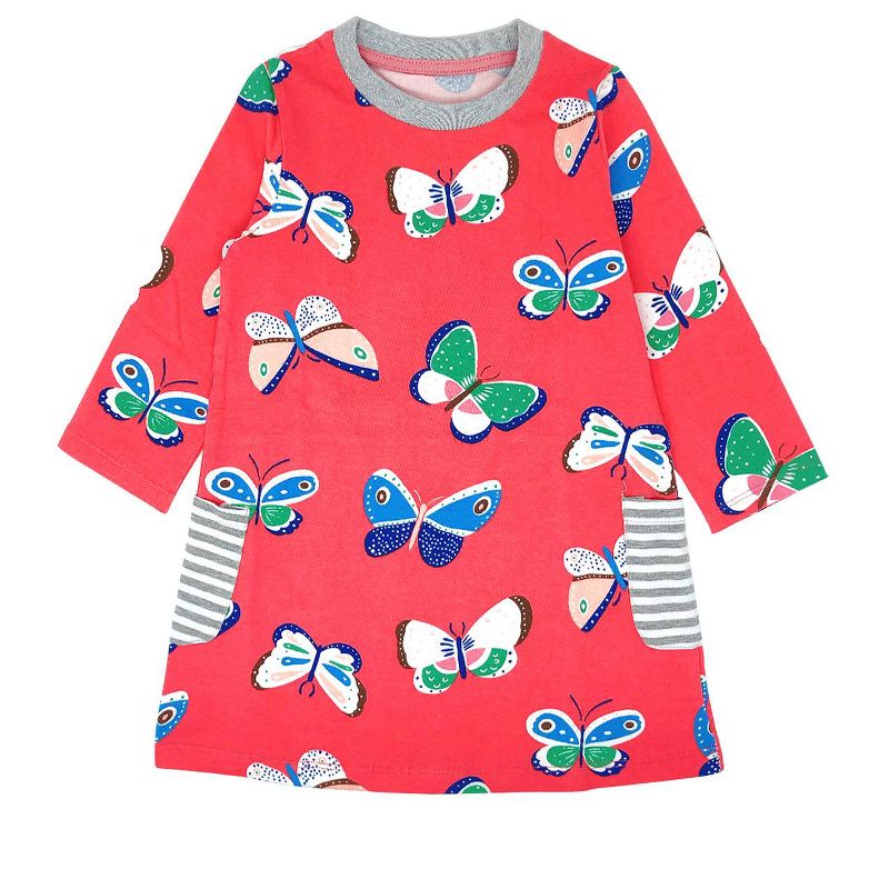 Wrapables Girls Casual Print Cotton Dress