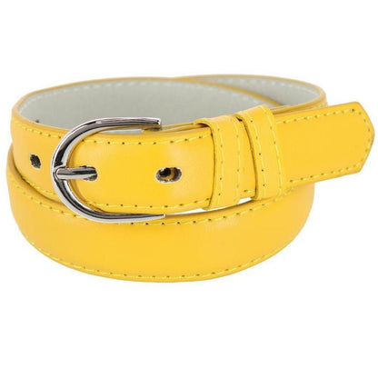 CTM Kid's Leather 1 inch Basic Dress Belt