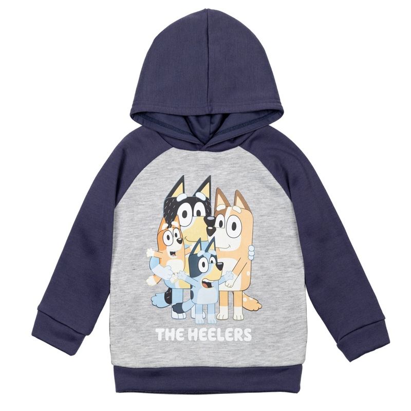 Bluey Mom Dad Bingo Fleece Hoodie Toddler