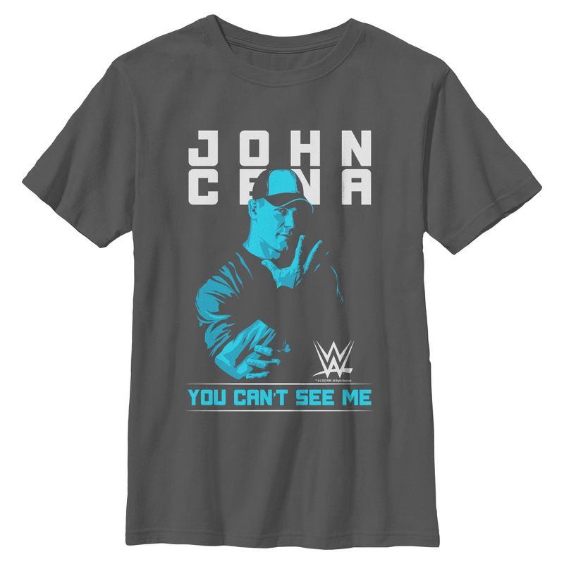 تي شيرت رجالي WWE John Cena You Can't See Me باللون الأزرق