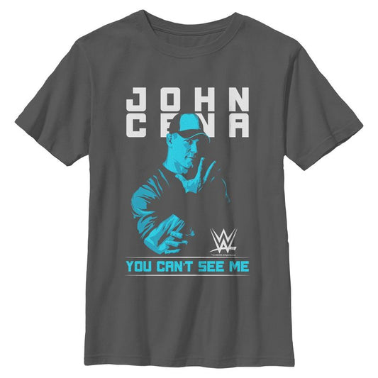 تي شيرت رجالي WWE John Cena You Can't See Me باللون الأزرق