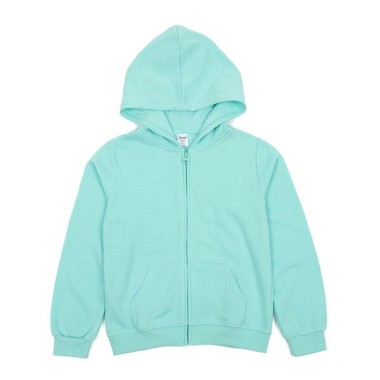 Leveret Kids Zipper Classic Solid Color Sweat Hoodie