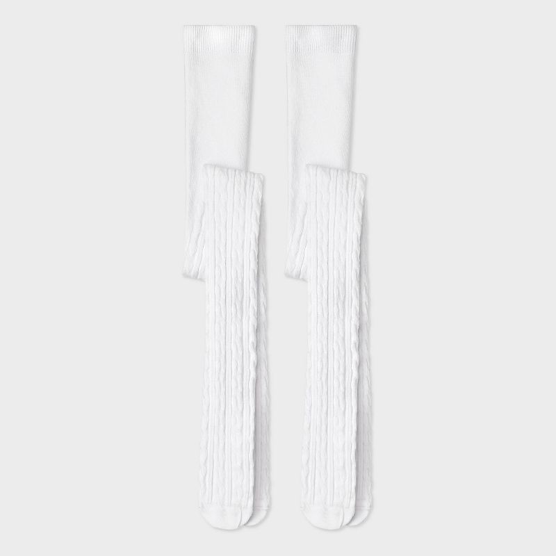 Girls' 2pk Cotton Tights - Cat & Jack™