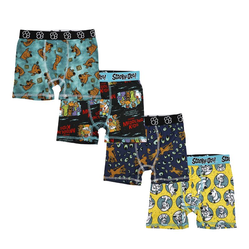 Scooby Doo 4pk Youth Boys Boxer Briefs