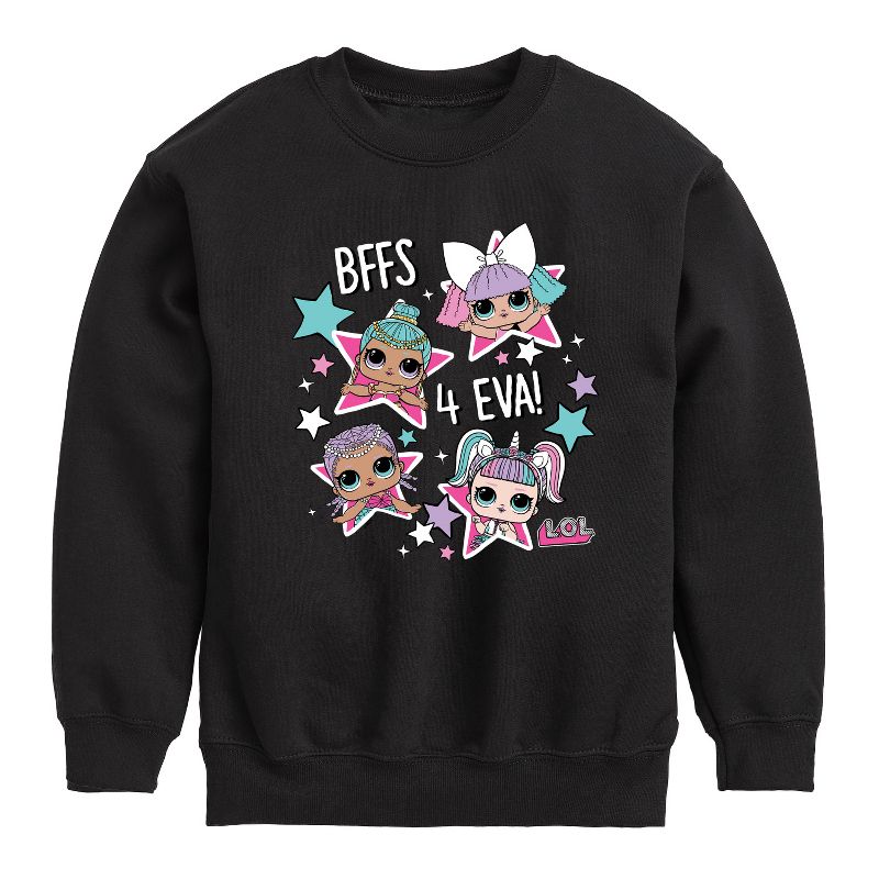 Boys' - LOL Surprise! - LOL Bffs 4 Eva Graphic Long Sleeve Fleece Sweatshirt
