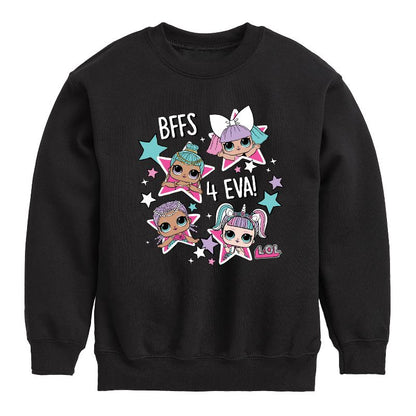 Boys' - LOL Surprise! - LOL Bffs 4 Eva Graphic Long Sleeve Fleece Sweatshirt