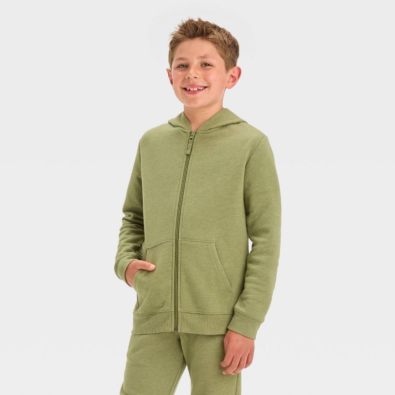 Boys' Fleece Zip-Up Sweatshirt - Cat & Jack™