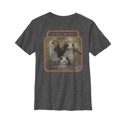 Boy's Star Wars The Last Jedi Porgs Frame T-Shirt