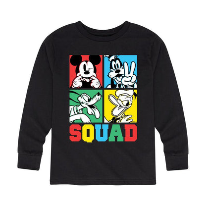 Boys' - Disney - Squad Grid Long Sleeve Graphic T-Shirt