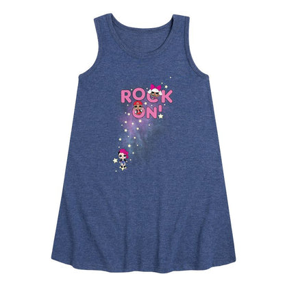 Girls' - LOL Surprise! - Space Rock Girls Graphic Sleeveless Aline Dress