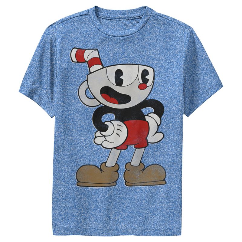 تي شيرت أداء Cuphead Happy Pose للأولاد