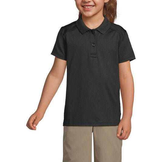Lands' End School Uniform Kids Short Sleeve Feminine Fit Rapid Dry Polo Shirt