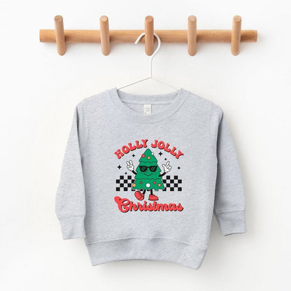 The Juniper Shop Holly Jolly Christmas Tree Toddler Graphic Sweatshirt