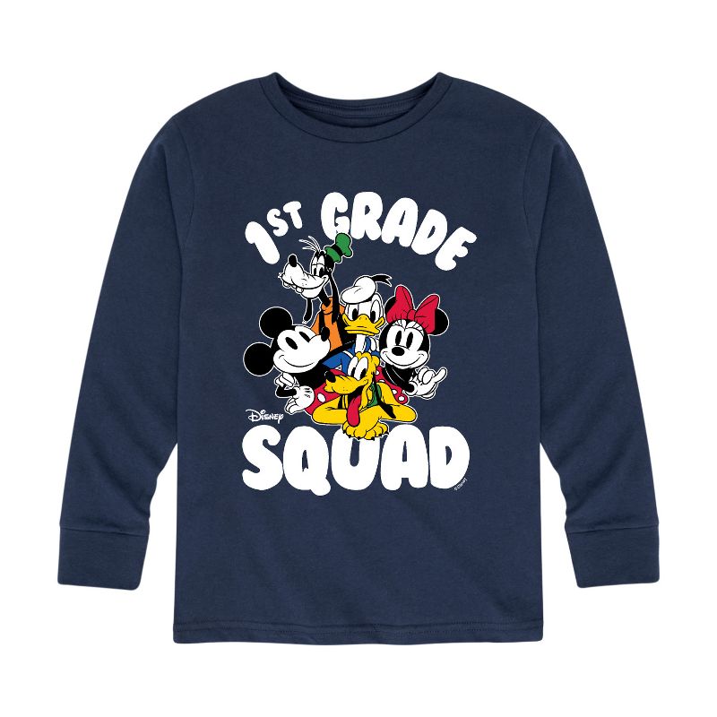 Boys' - Disney - 1st Grade Squad Long Sleeve Graphic T-Shirt