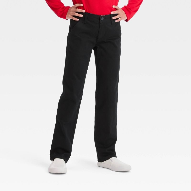 Girls' Straight Fit Uniform Pants - Cat & Jack™