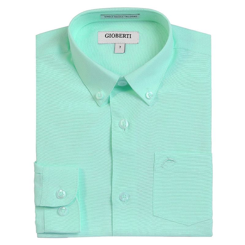 Gioberti Boy's Oxford Long Sleeve Dress Shirt