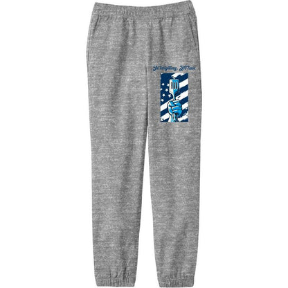 "In Tailgating We Trust" American Flag And Spatula Youth Jogger Pants