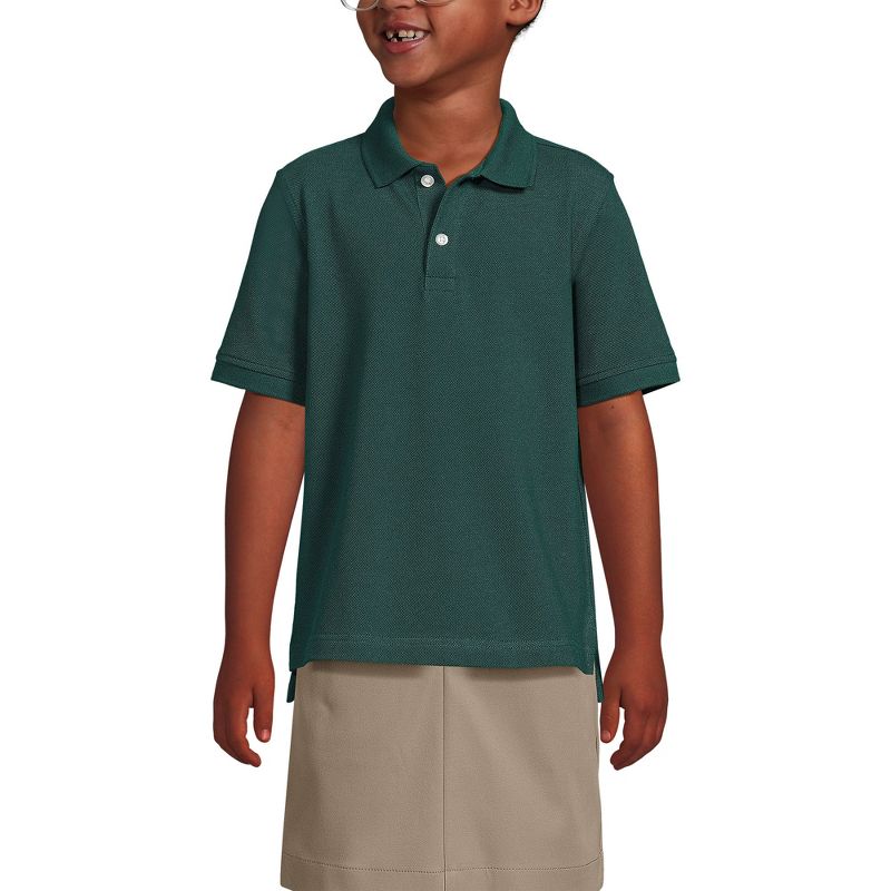 Lands' End School Uniform Kids Short Sleeve Mesh Polo Shirt