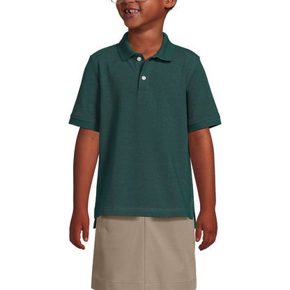 Lands' End School Uniform Kids Short Sleeve Mesh Polo Shirt