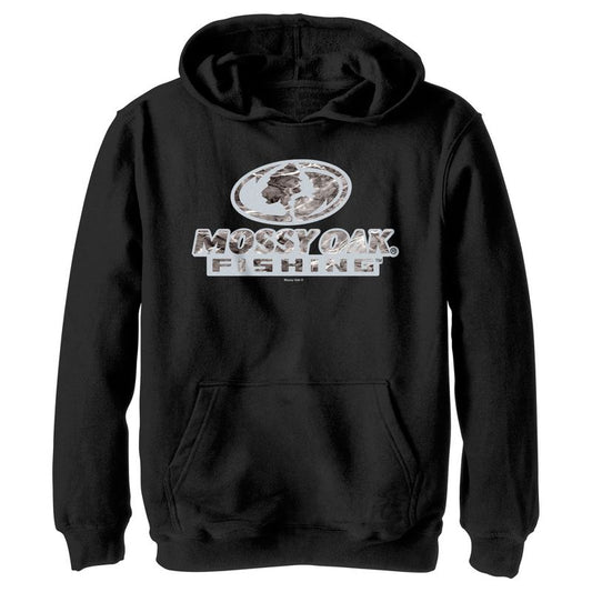 Boy's Mossy Oak Fishing Bold Logo Pull Over Hoodie