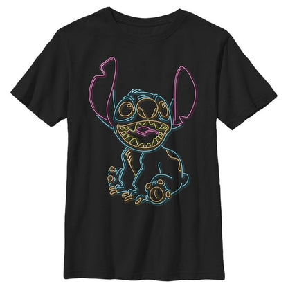Boy's Lilo & Stitch Neon Stitch T-Shirt