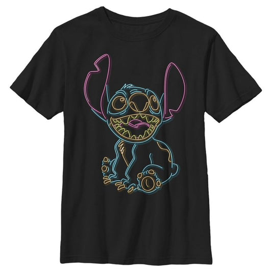 Boy's Lilo & Stitch Neon Stitch T-Shirt