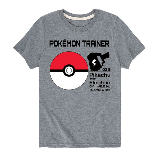 Boys' - Pokémon - Pokeball Trainer Short Sleeve Graphic T-Shirt