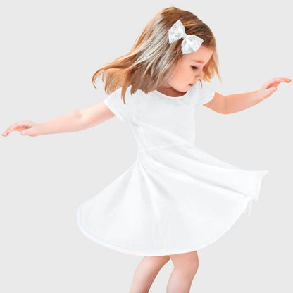 City Threads Jersey Short Sleeve Girls Twirly Skater Dress - USA-Made (Part 2)