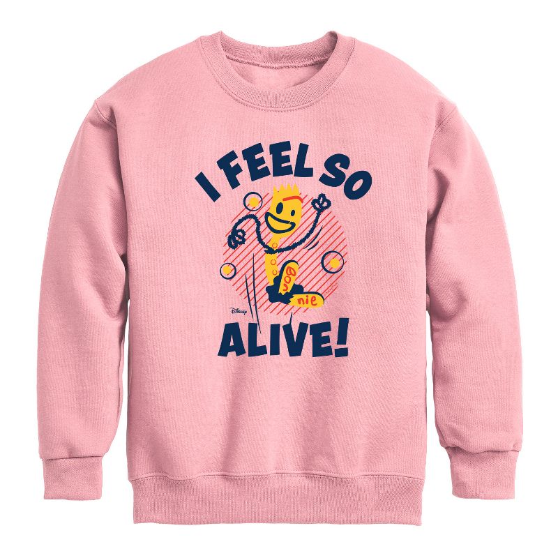 Boys' - Disney - I Feel So Alive Graphic Long Sleeve Fleece Sweatshirt