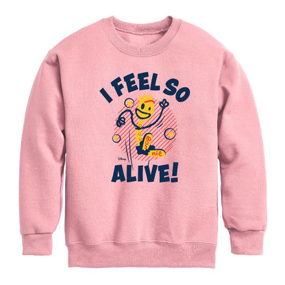 Boys' - Disney - I Feel So Alive Graphic Long Sleeve Fleece Sweatshirt