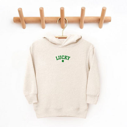 The Juniper Shop Embroidered Lucky Clover Toddler Graphic Hoodie