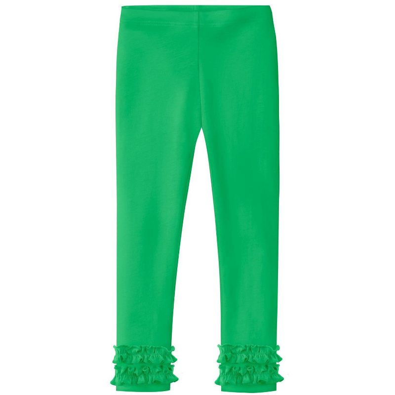 City Threads USA-Made Girls Soft Cotton Ruffle Leggings