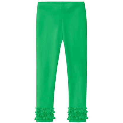 City Threads USA-Made Girls Soft Cotton Ruffle Leggings