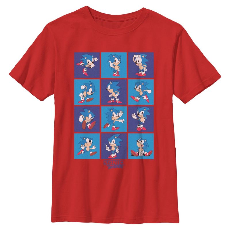 Boys Sonic the Hedgehog Classic Poses T Shirt