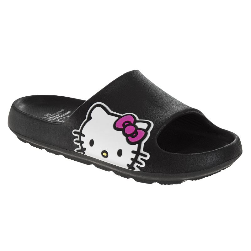 Josmo Sanrio Hello Kitty Girls Slides Open Toe Sandals - Summer Beach Water Pool Shoes
