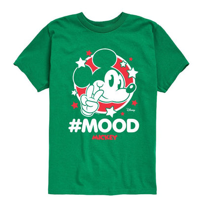 Boys' - Disney - Mickey Mouse Hashtag Mood Short Sleeve Graphic T-Shirt