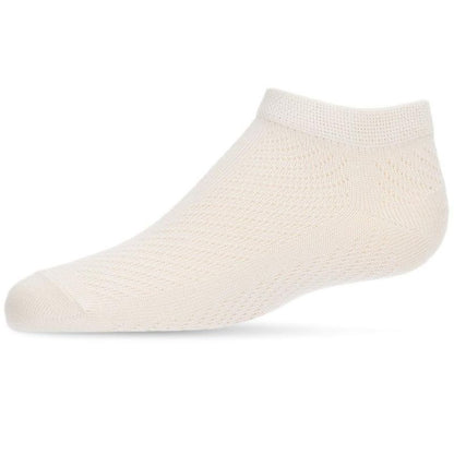 Memoi Pointelle Cotton Blend Super Soft Anklet Sock