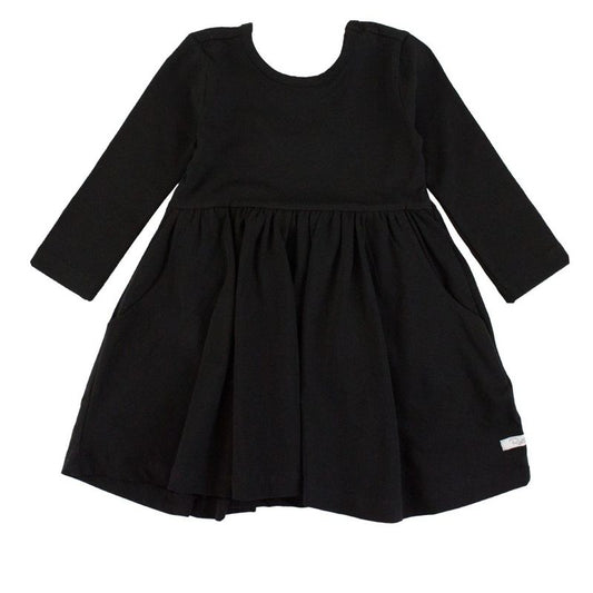 RuffleButts Girls Long Sleeve Twirl Dress