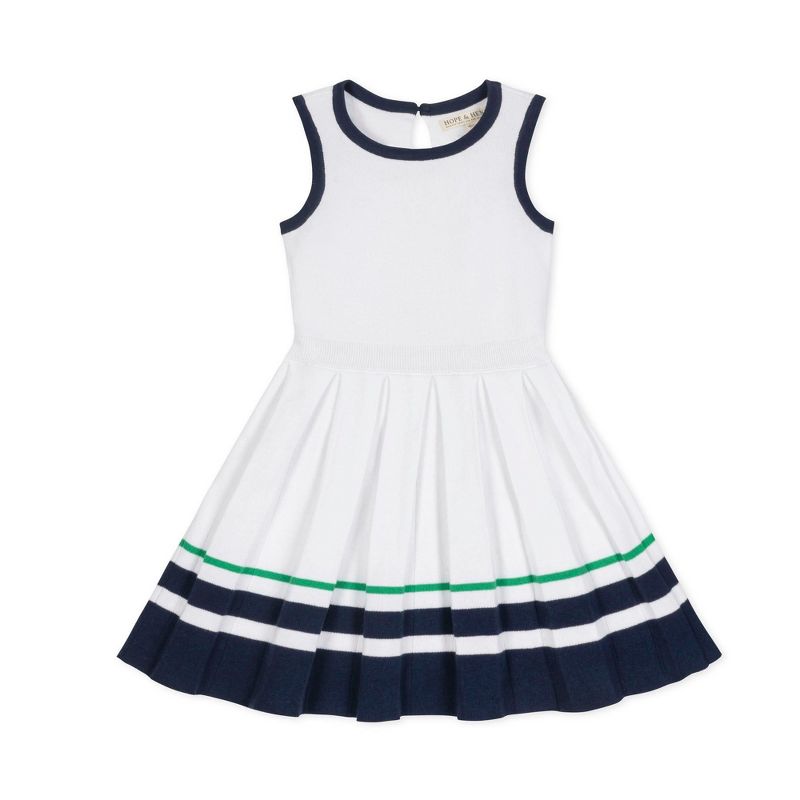 Hope & Henry Girls'  Sleeveless Tennis Sweater Dress, Kids
