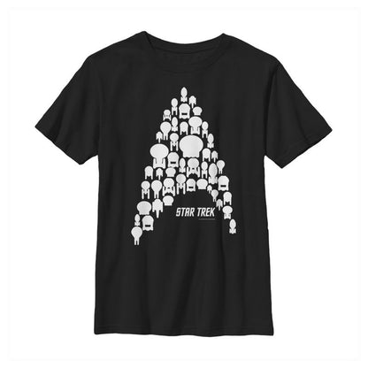 Boy's Star Trek Starfleet Ship Collage T-Shirt