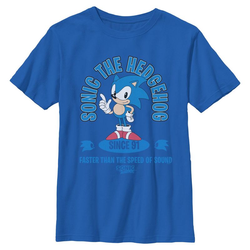Boys Sonic the Hedgehog Faster Than the Speed of Sound T Shirt